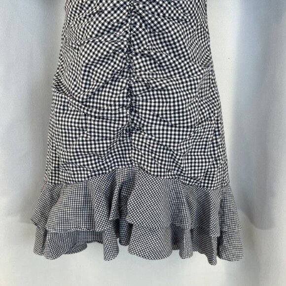 Jonathan Simkhai Blue Gingham Puff Sleeve Mini Dress $450 - Picture 6 of 14